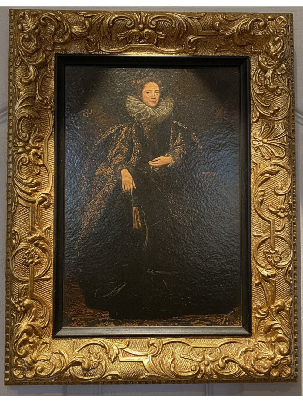 1840 Portrait Of Marchesa Balbi Van Duck Painting Julius Garfinckel & Co
